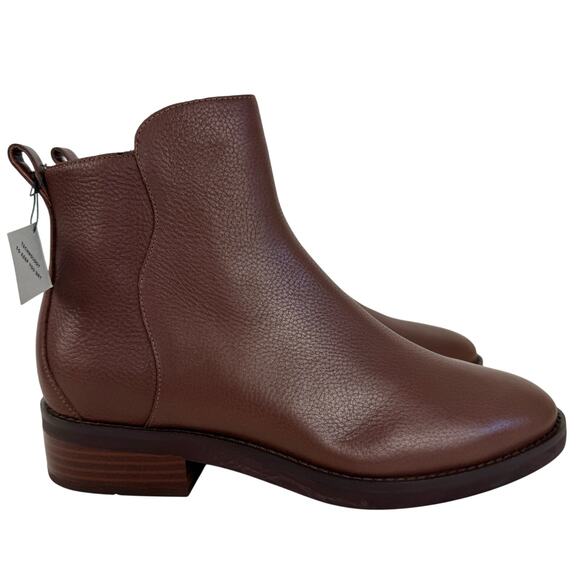 COLE HAAN RIVER WATERPROOF CHELSEA‎ BOOTIES IN SEQUOIA LEATHER NWOB SIZE 8B - Picture 4 of 14